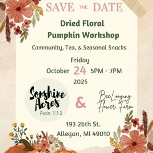 Pumpkins & Petals: A Dried Floral Pumpkin Workshop - 10/24