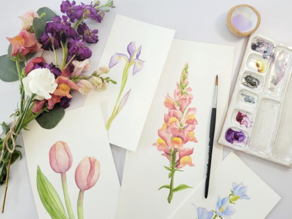 Mother's Day Tea and Watercolor by Redbriar Stdio - 05/10