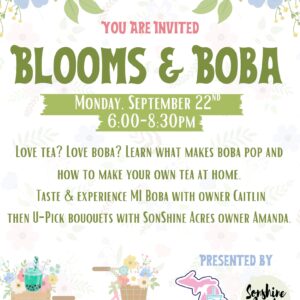 Boba & Blooms: A Summer Evening on the Flower Farm